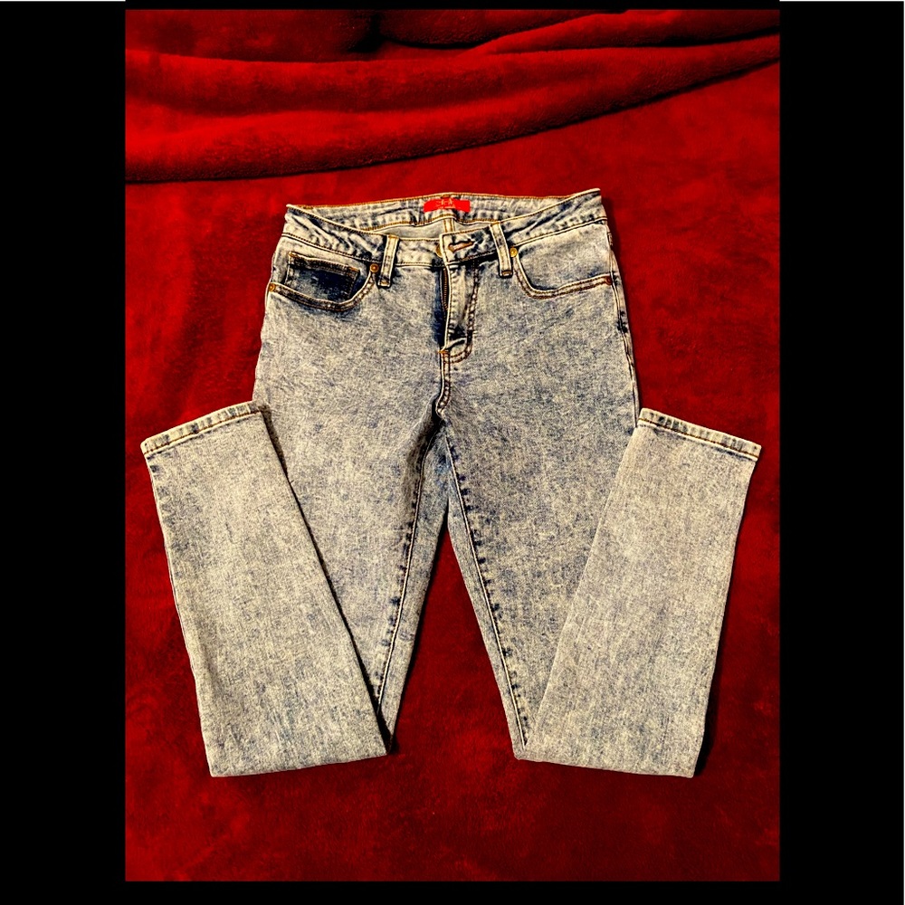 H&H stone wash skinny jeans
